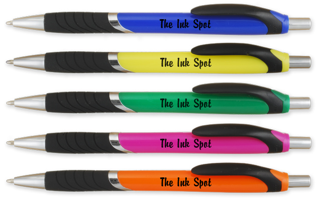 Personalized Carnival Rubber Grip Pens