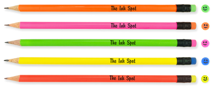 Personalized Pencils - Neon Colors
