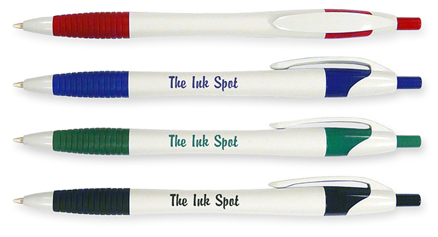 personalized Rubber Grip Hour Glass Pens